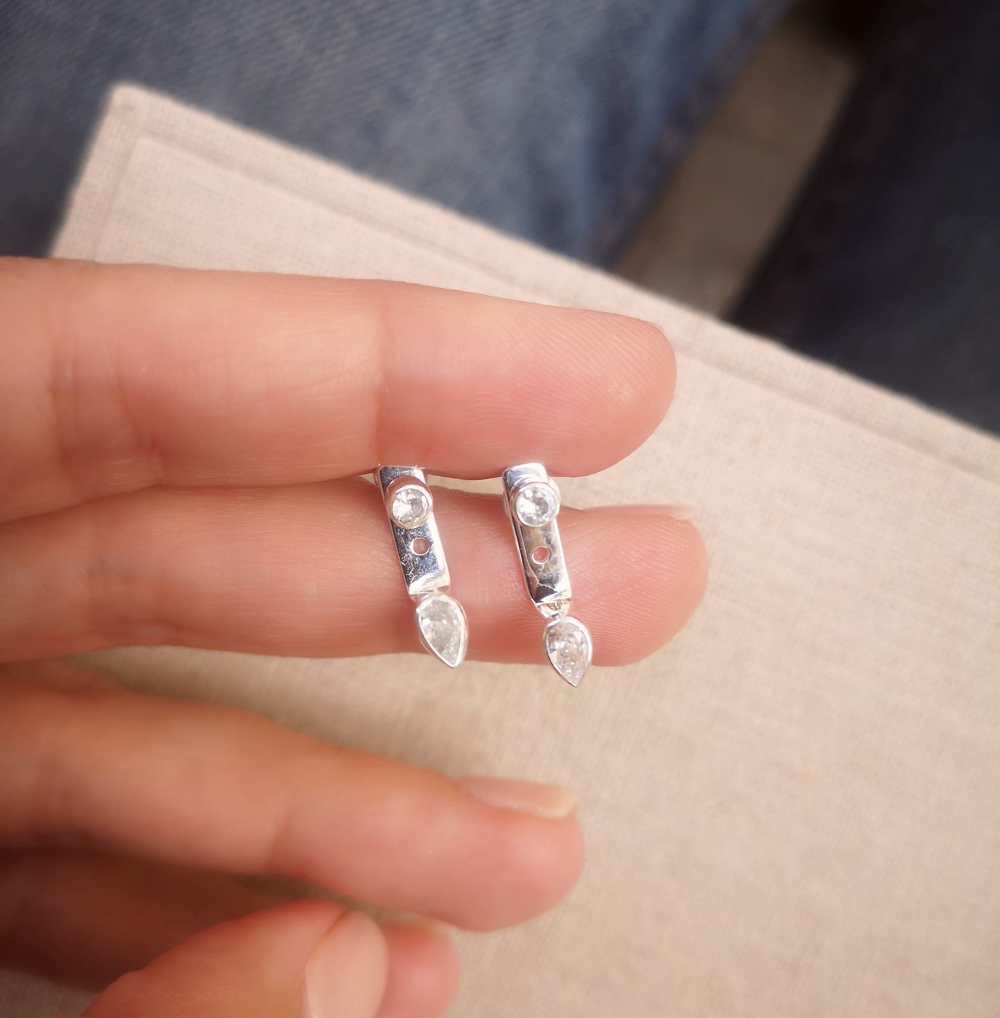 Boucles d'oreilles Mirka en argent