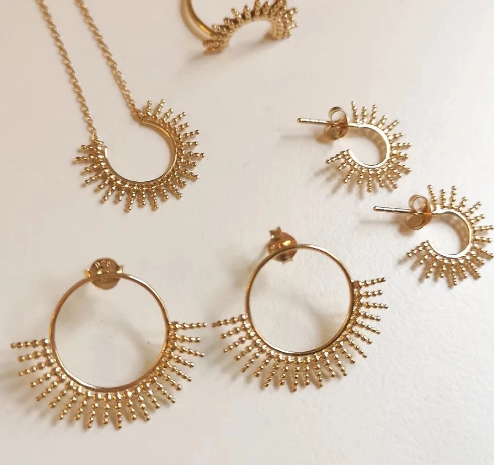 Boucles d'oreilles Bali maxi dorées