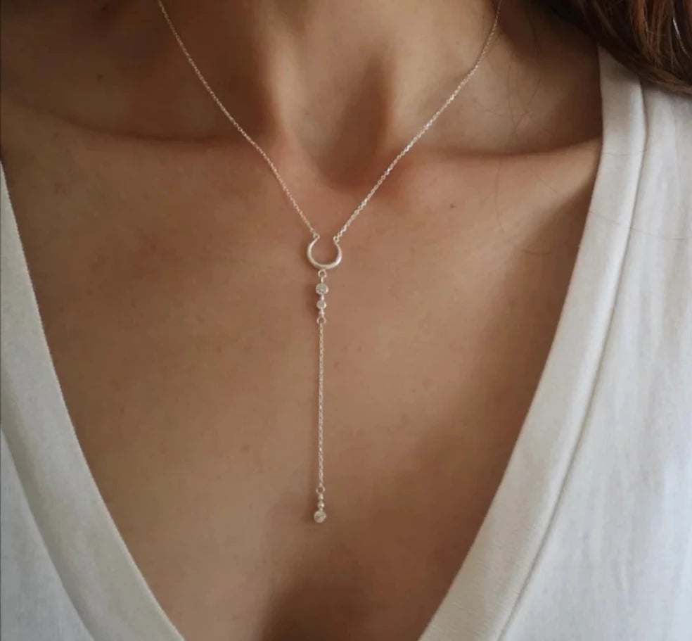 Dia-Halskette aus Silber