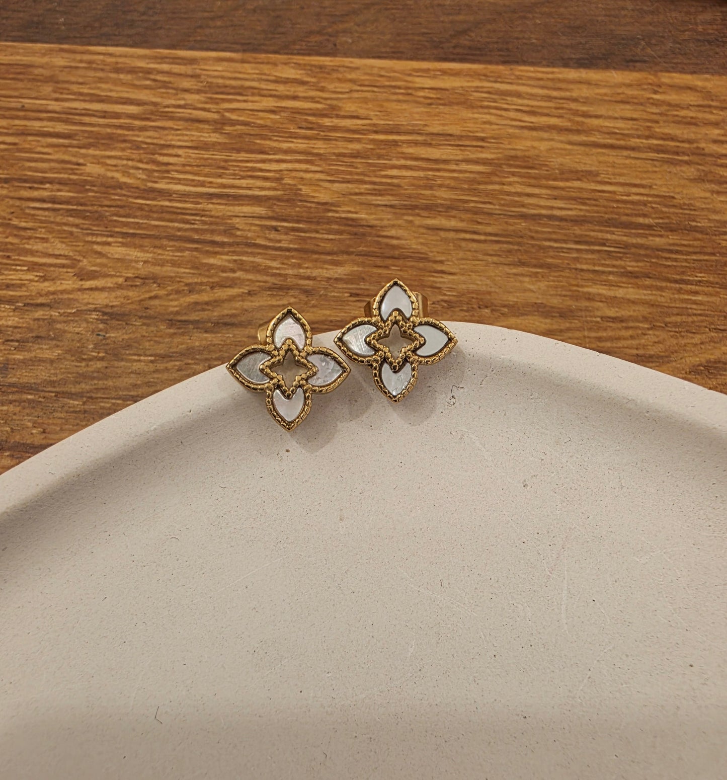 Boucles d'oreilles Gia mini en acier inoxydable