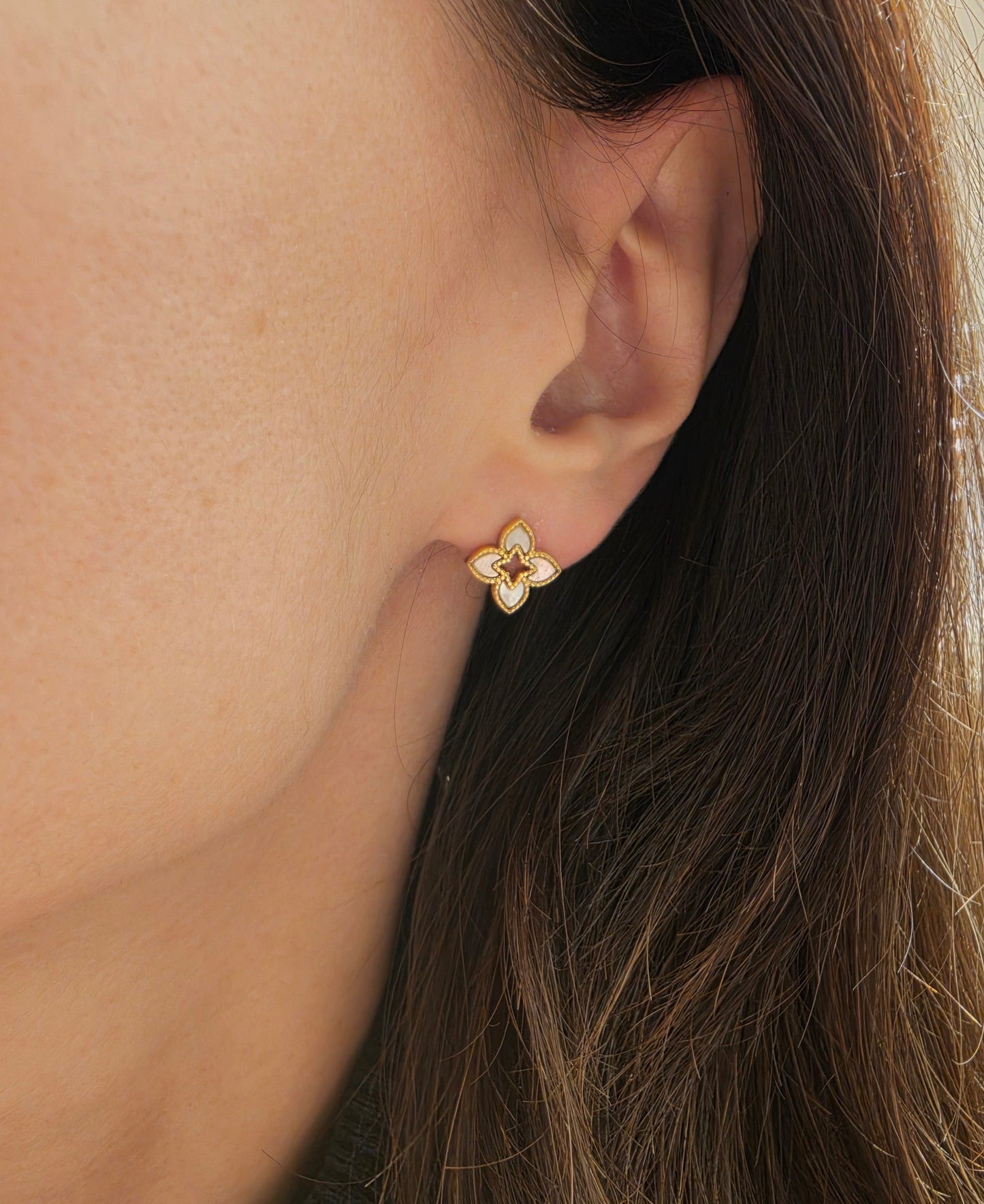Boucles d'oreilles Gia mini en acier inoxydable