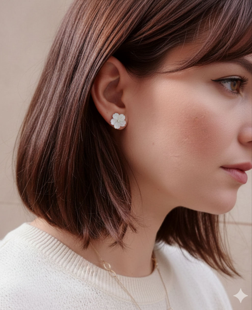 Boucles d'oreilles Mila avec zirconia
