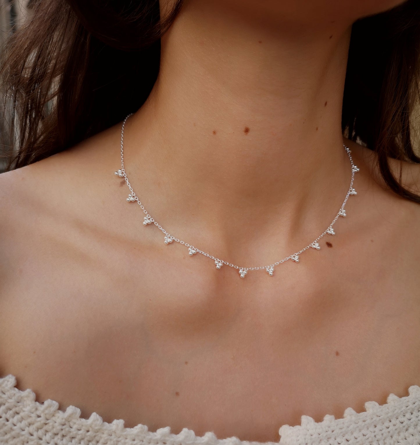 Silver Fanny necklace