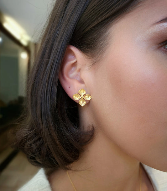 Boucles d'oreilles Hortensia maxi