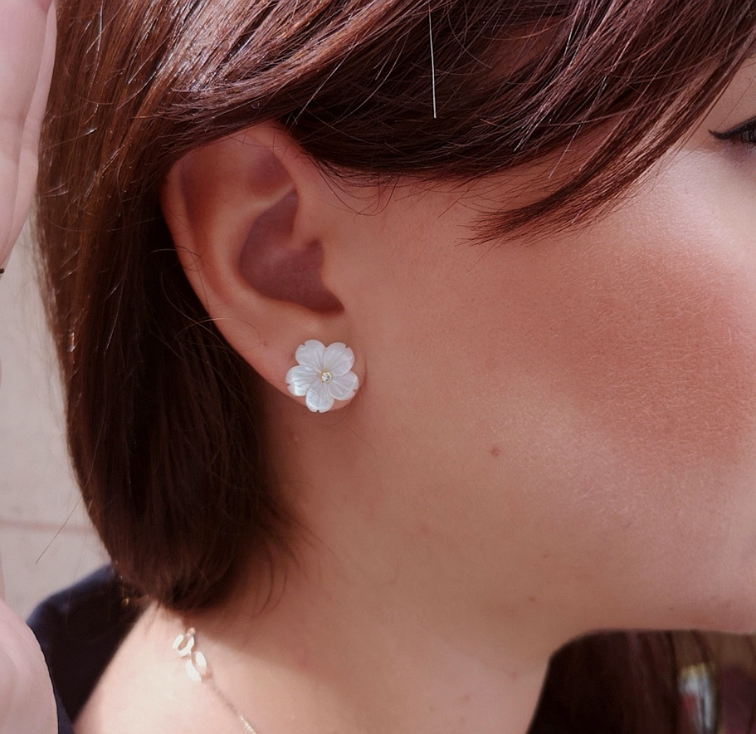 Boucles d'oreilles Mila avec zirconia