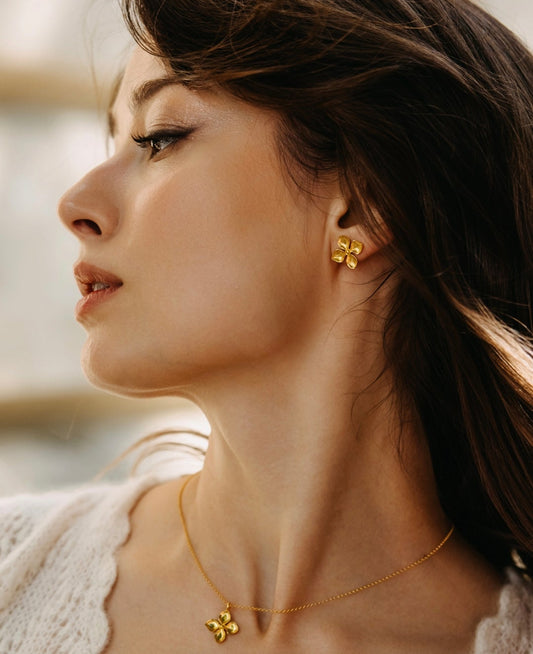 Boucles d'oreilles Hortensia mini