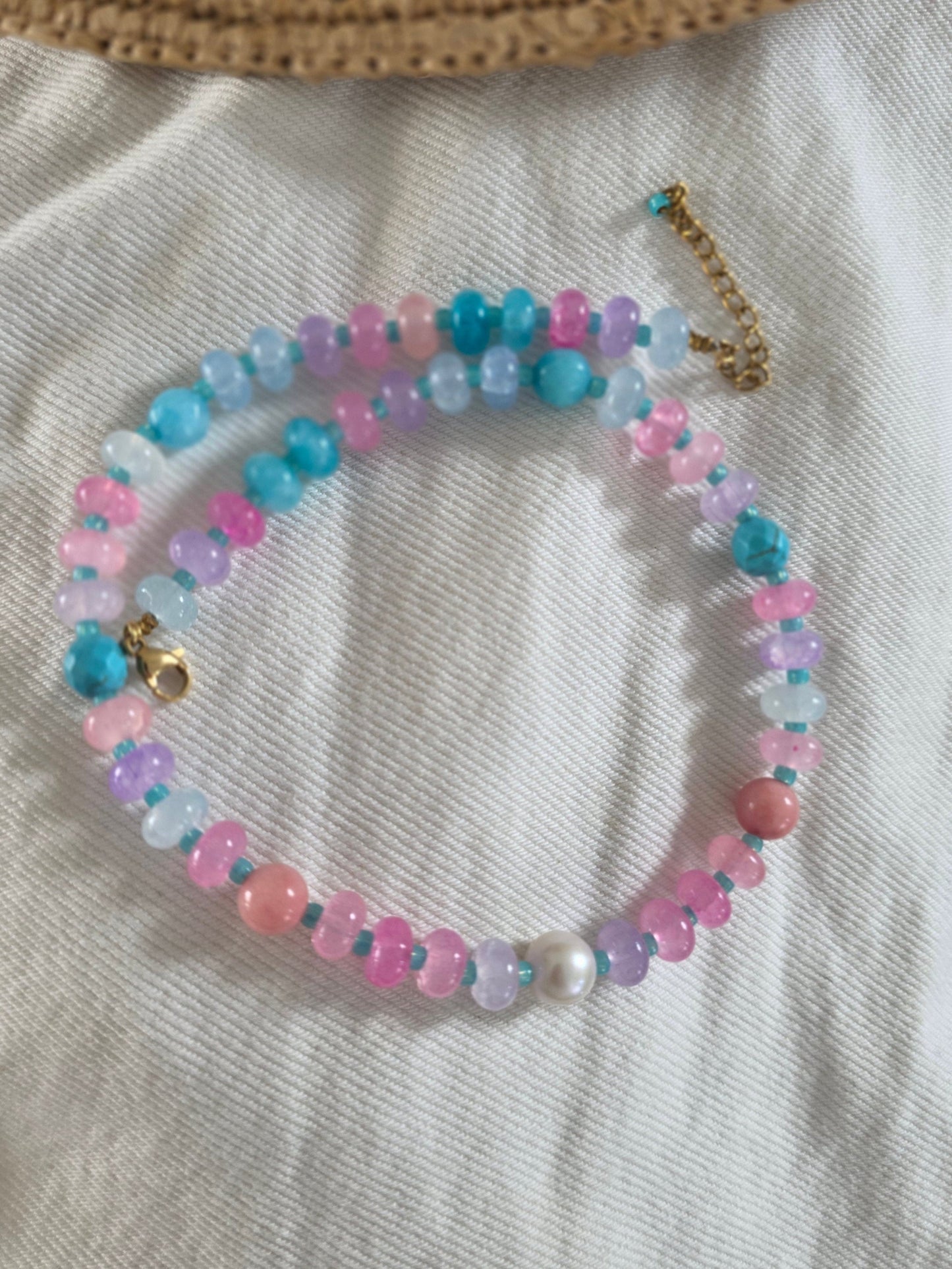 Collier Sorbet avec perle