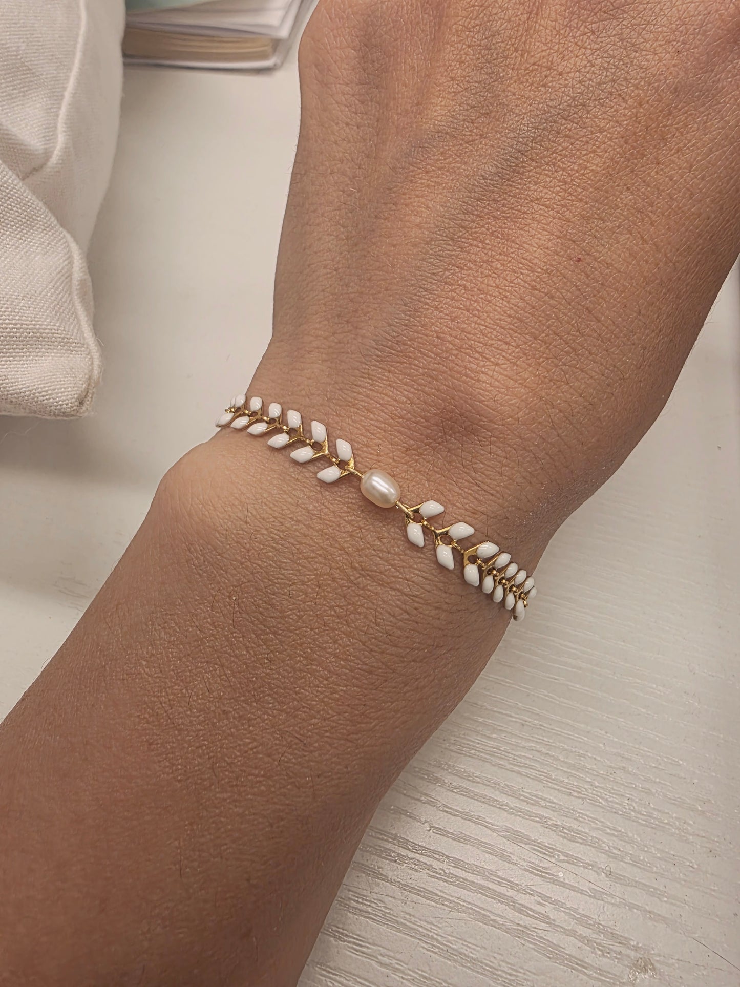 Bracelet Anne en blanc