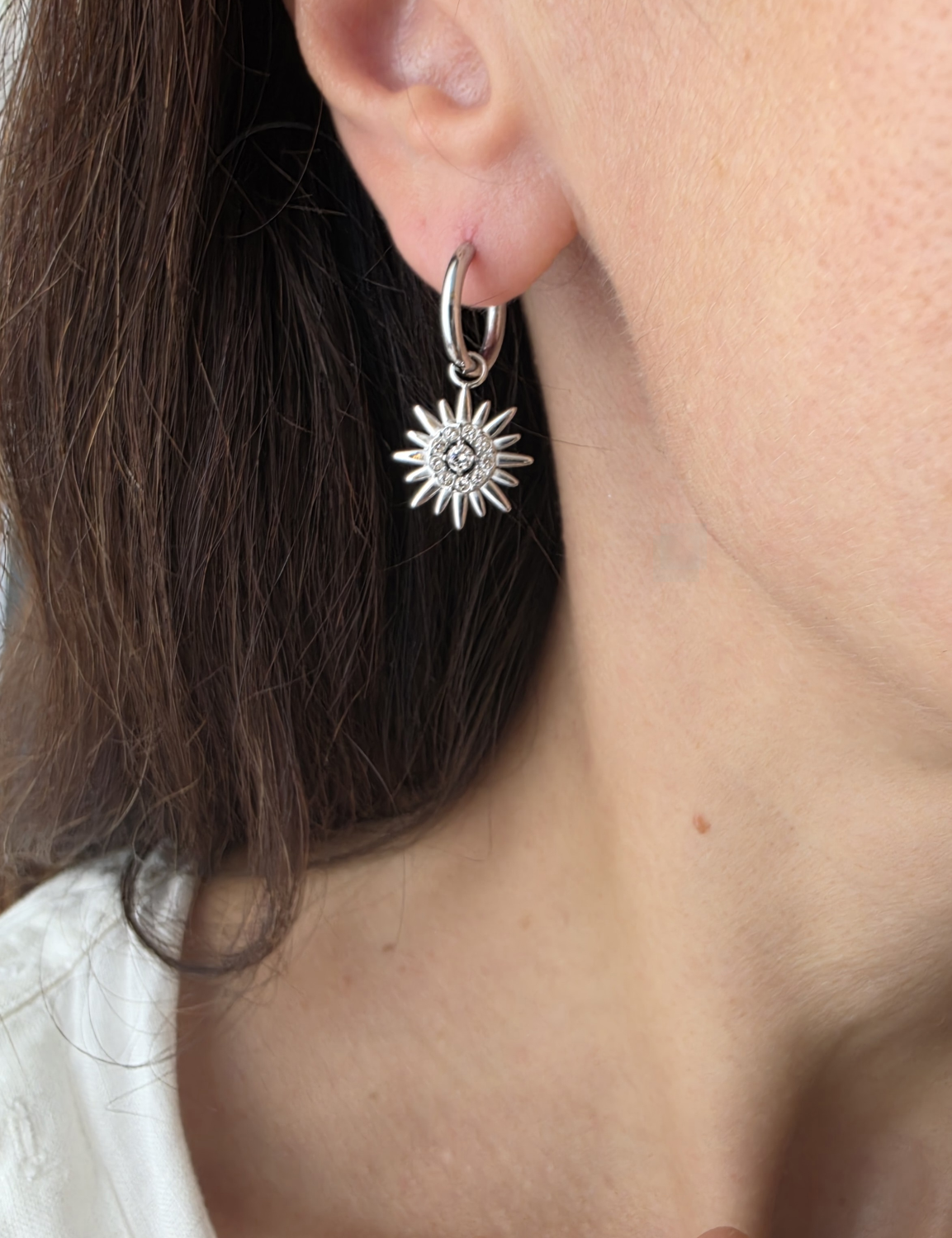 Boucles d'oreilles Alegra argenté