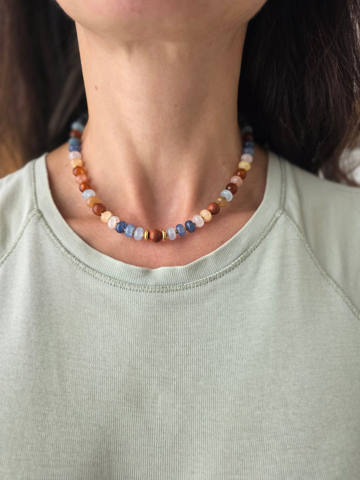 Collier Sorbet Bleu Automne