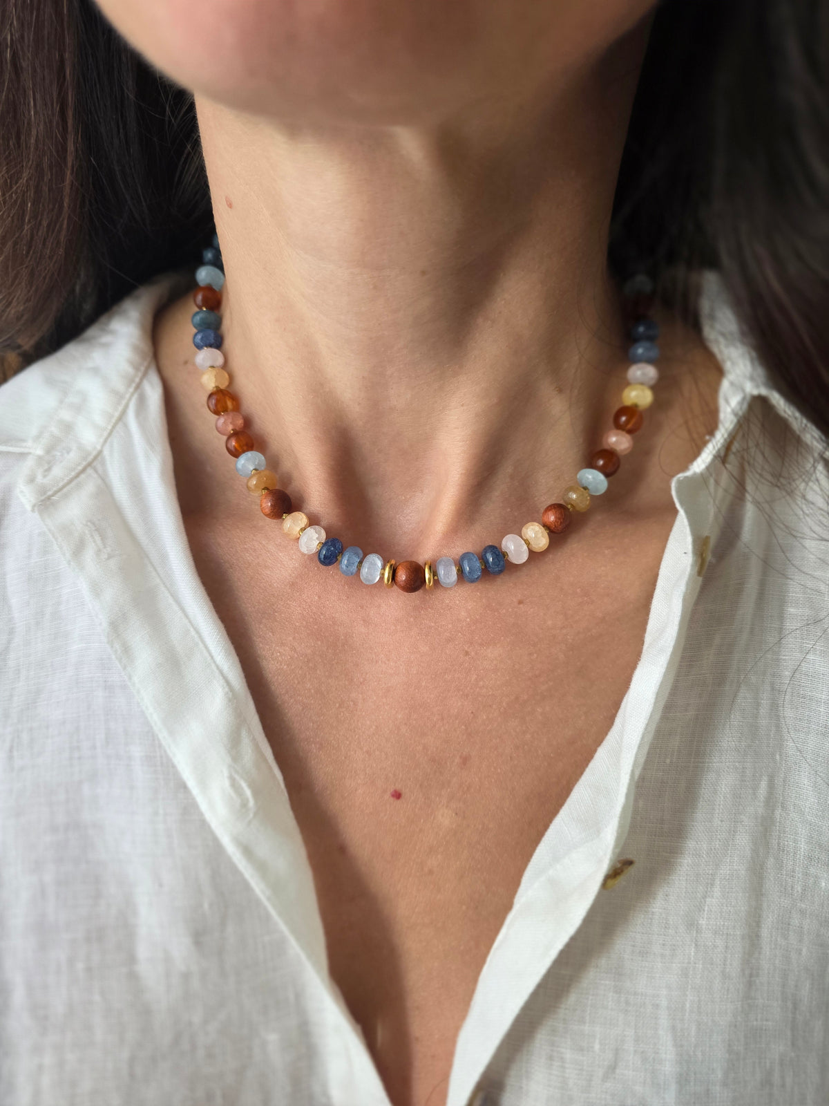 Collier Sorbet Bleu Automne