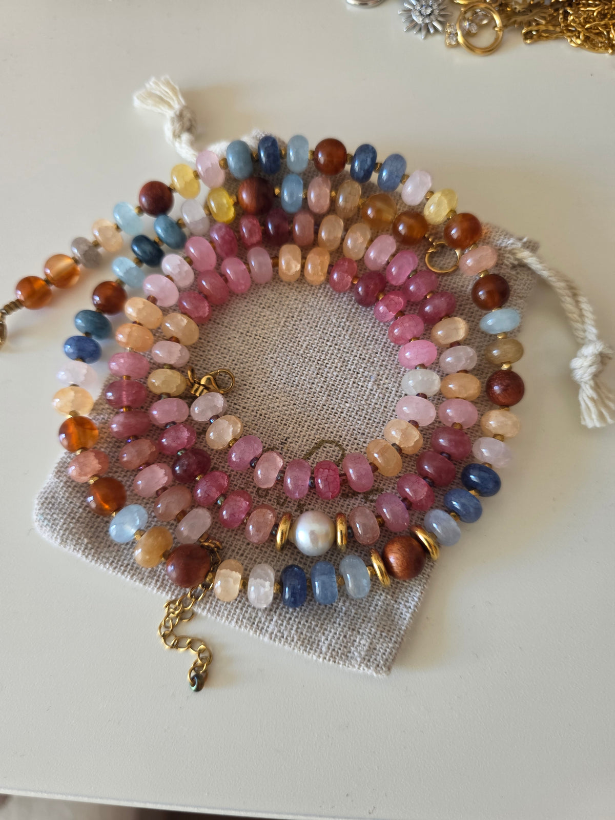 Collier Sorbet Bleu Automne