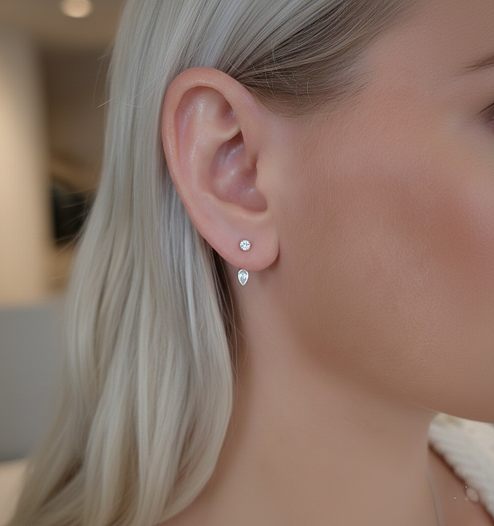 Boucles d'oreilles Mirka en argent