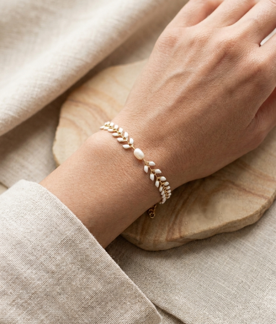 Bracelet Anne en blanc