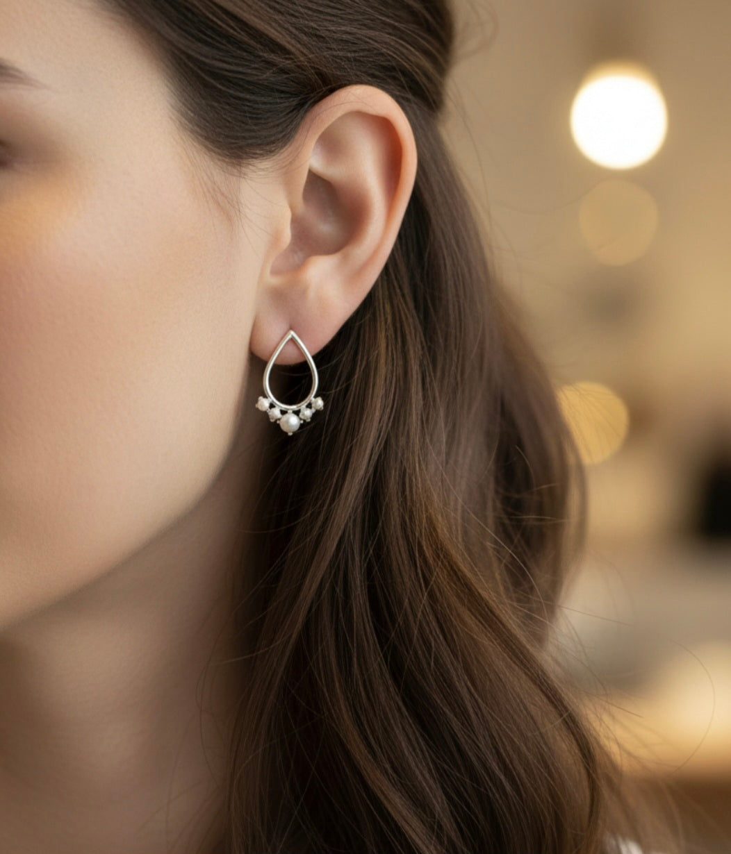 Boucles d'oreilles Talia argent
