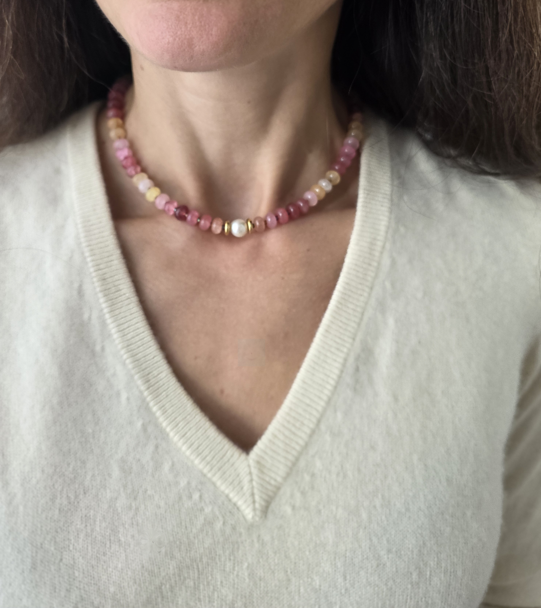 Collier Sorbet rose d'automne