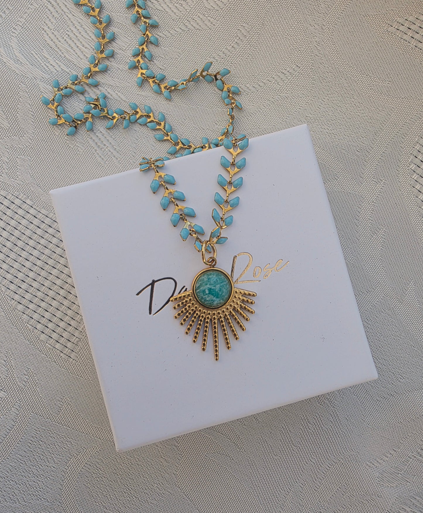 Collier Anne en amazonite