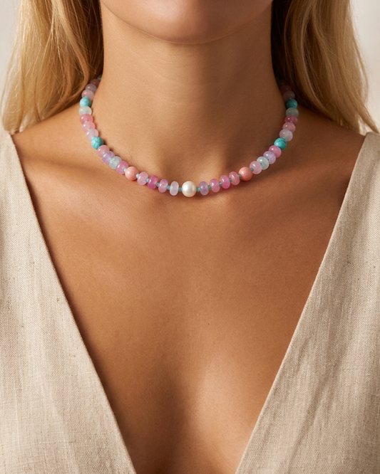 Collier Sorbet avec perle