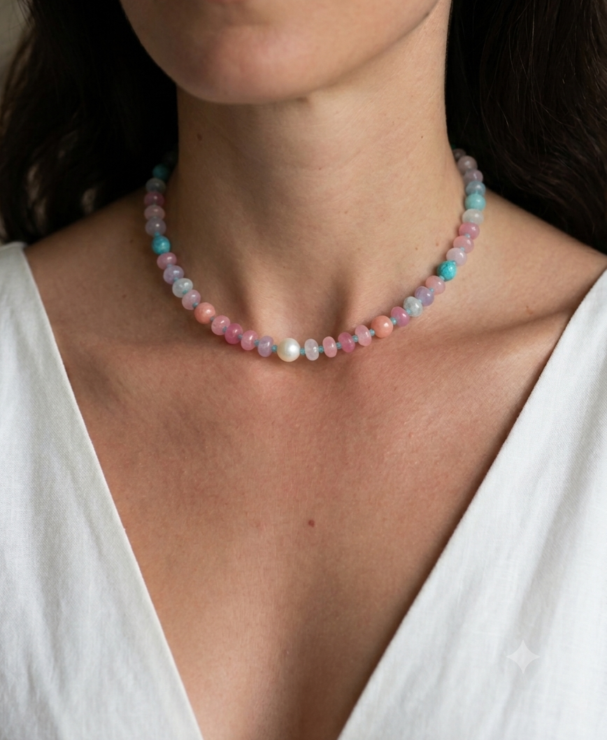 Collier Sorbet avec perle