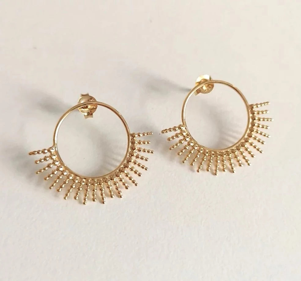 Bali maxi gold earrings