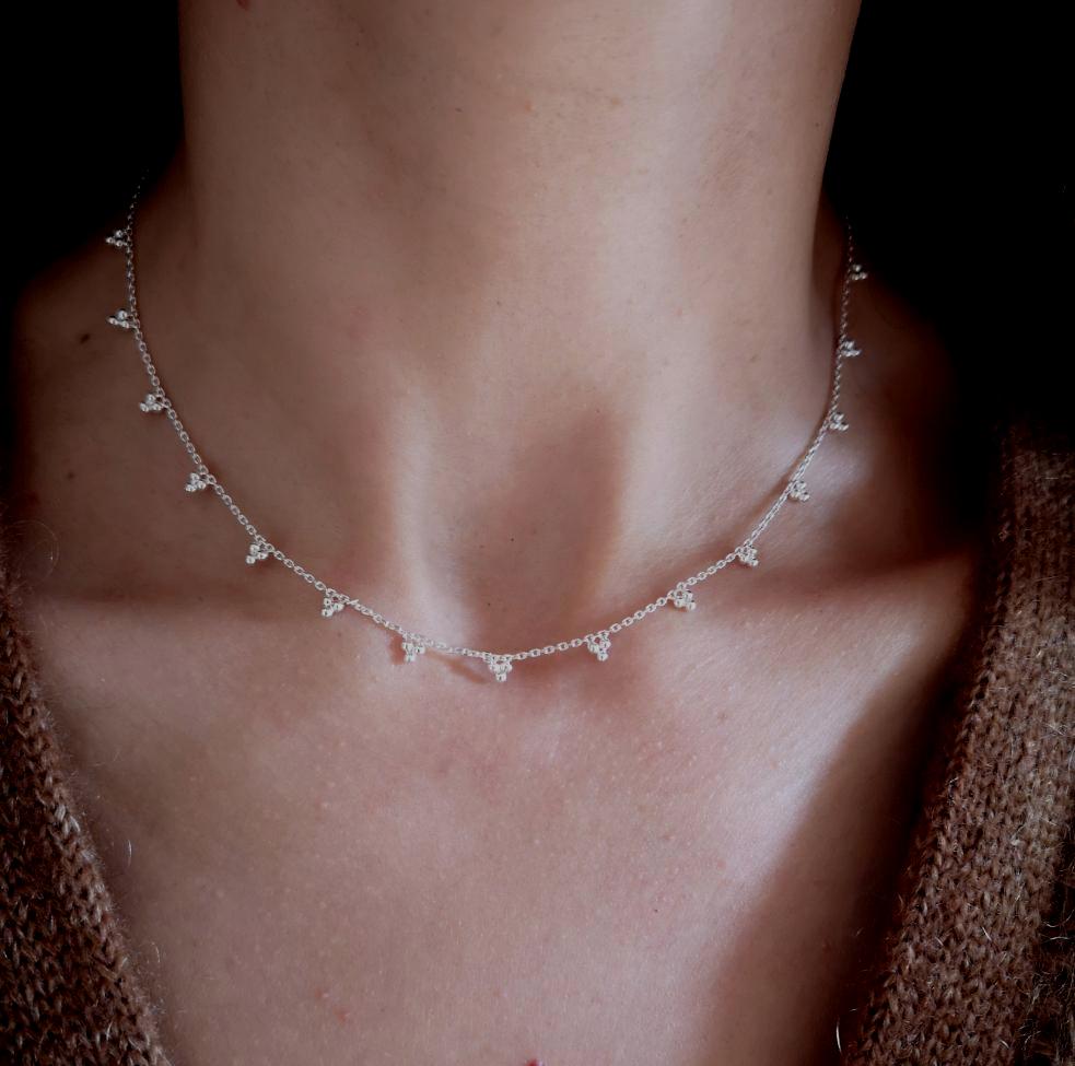 Silver Fanny necklace