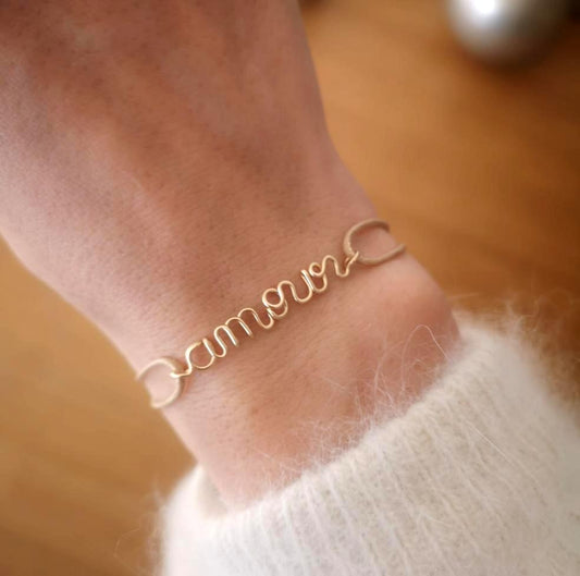 Personalized bracelet with cord