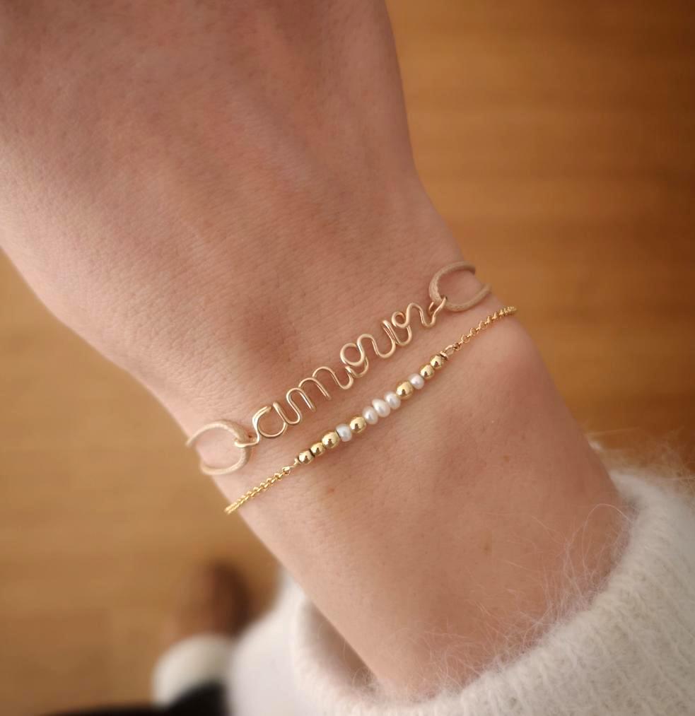 Personalized bracelet with cord