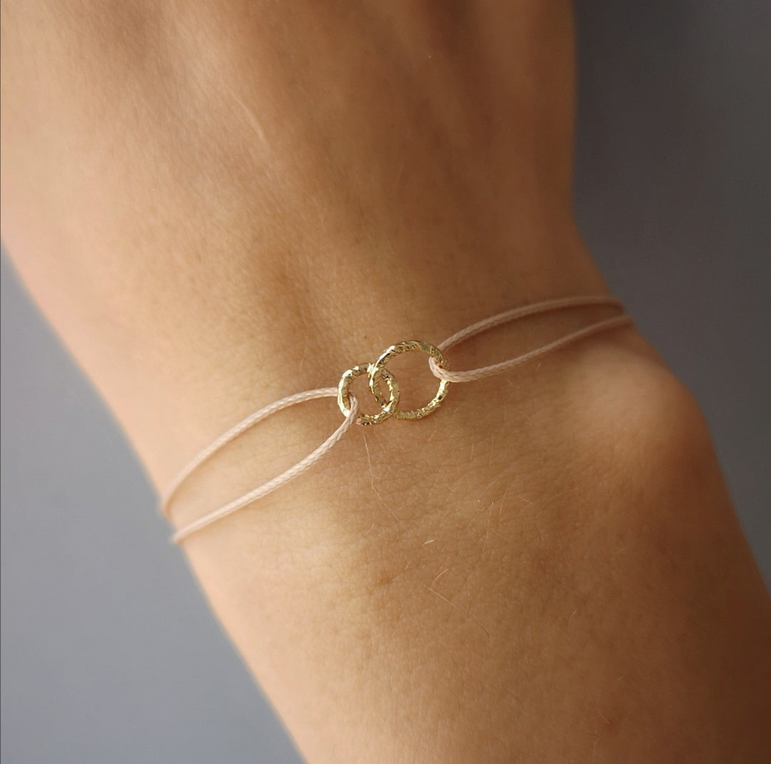 Infinity mini cord bracelet