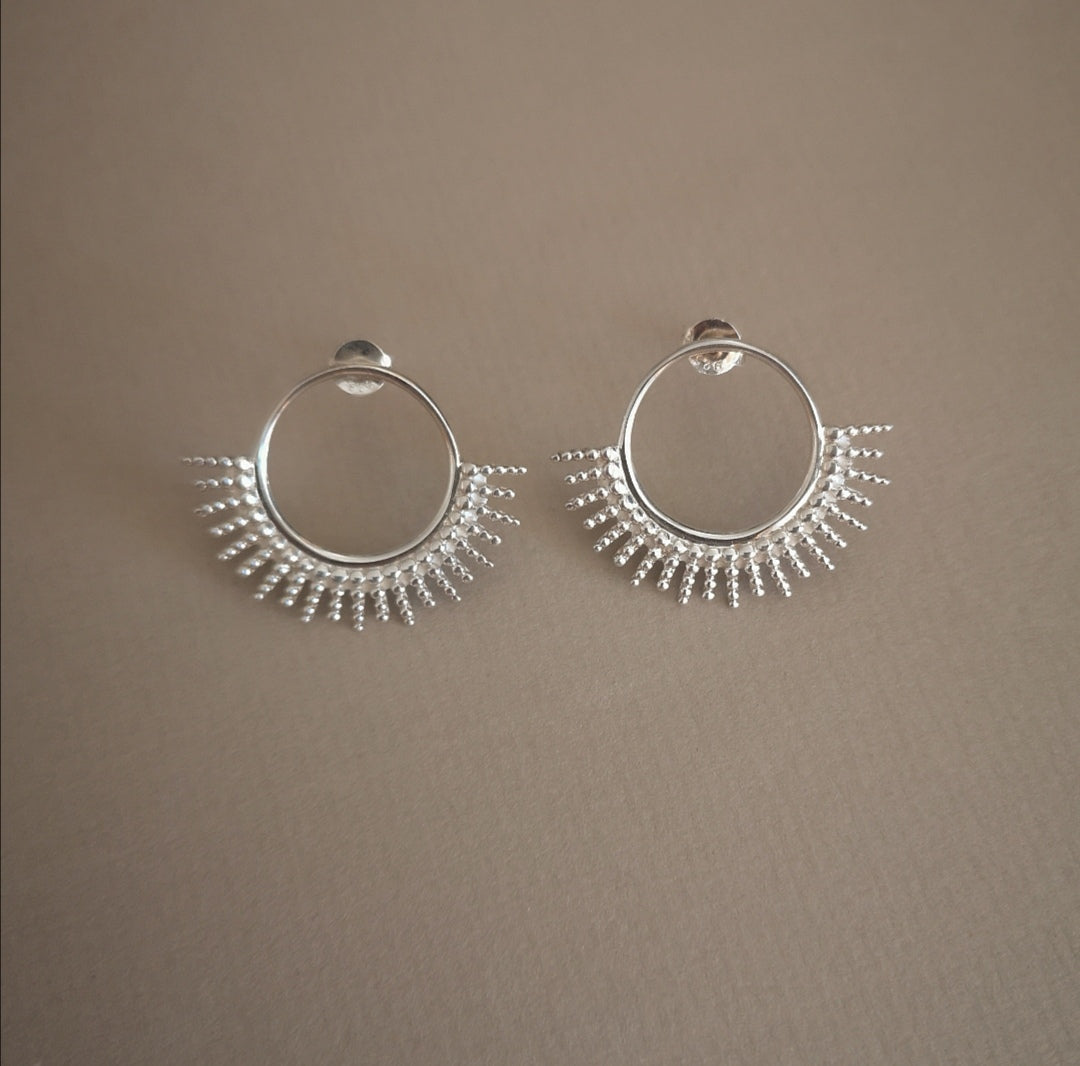 Bali maxi earrings in silver